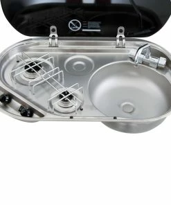 Discount 👏 Dometic 2-Burner Gas Hob With RH Sink And Fold Down Tap 👏 13 Discount 👏 Dometic 2-Burner Gas Hob With RH Sink And Fold Down Tap 👏 -Dometic best sale 42149 6